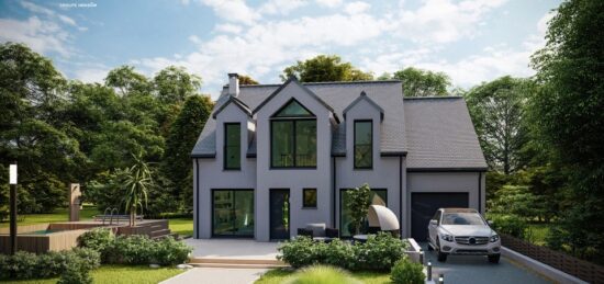 Maison neuve à Anquetierville, Normandie