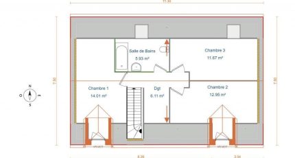 Cressy Maison neuve -  Les Maisons Extraco