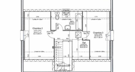 ETG_R_SG_86m2_3ch_P13141  - Les Maisons Extraco