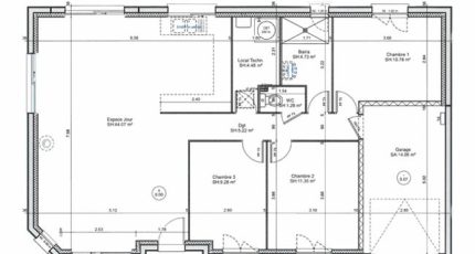PLP_R_GI_91m2_3ch_P1806  - Les Maisons Extraco