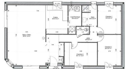 PLP_R_SG_90m2_3ch_P6088  - Les Maisons Extraco