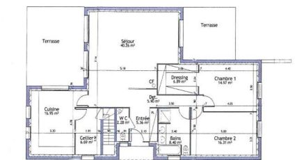 PLP_T_SS_124m2_2ch_P15334  - Les Maisons Extraco