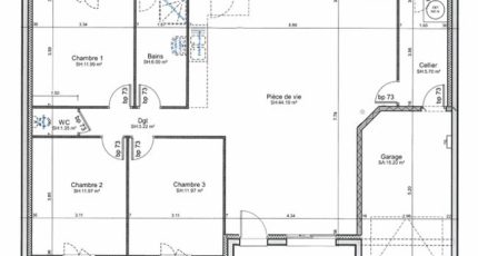 PLP_R_GI_96m2_3ch_P1661  - Les Maisons Extraco