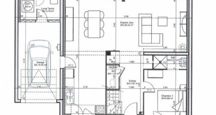 ETG_TT_GA_120m2_5ch_P15387  - Les Maisons Extraco