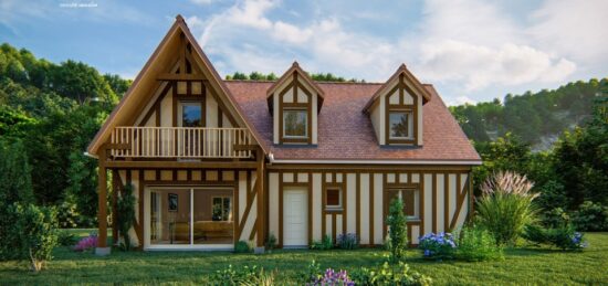 Maison neuve à Saint-Germain-la-Campagne, Normandie